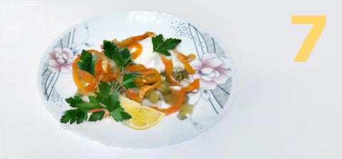 Салат «Коктейль» рыбный с грибами , польза и удовольствие